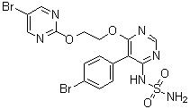 CAS 登錄號：1103522-45-7, ACT 132577, N-[5-(4-溴苯基)-6-[2-[(5-溴-2-嘧啶基)氧基]乙氧基]-4-嘧啶基]氨基磺酰胺