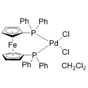 1,1'-雙(二苯膦基)二茂鐵二氯化鈀(II)二氯甲烷復合物（Pd(dppf)Cl2 CH2Cl2）