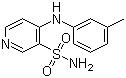 CAS 登錄號(hào)：72811-73-5, 4-(3-甲基苯基)氨基吡啶-3-磺酰胺