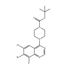 4-(7-溴-6-氯-8-氟喹唑啉-4-基)哌嗪-1-羧酸叔丁酯， 可提供定制服務(wù)，按需分裝！
