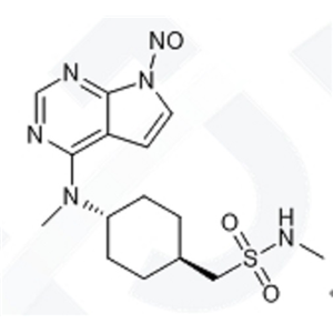 N-甲基-N-((1R，4R)-4-(甲基(7-亞硝基-7H-吡咯并[2,3-d]嘧啶-4-基)氨基)環(huán)己基)甲磺酰胺