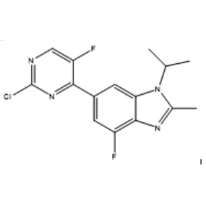 6-(2-氯-5-氟-4-嘧啶基)-4-氟-1-異丙基-2-甲基-1H-苯并咪唑