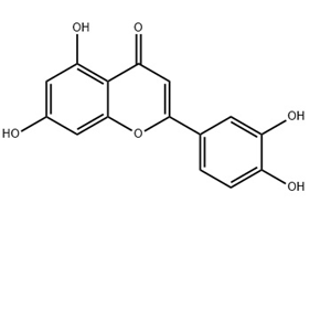 木犀草素；2-(3,4-二羥苯基)-5,7-二羥基-4H-苯并吡喃-4-酮