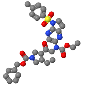 芐基(3R,4S)-3-(N-(乙氧基羰基)-N-(5-甲苯磺?；?5H-吡咯并[2,3-b]吡嗪-2-基)甘氨?；?-4-乙基吡咯烷-1-羧酸酯