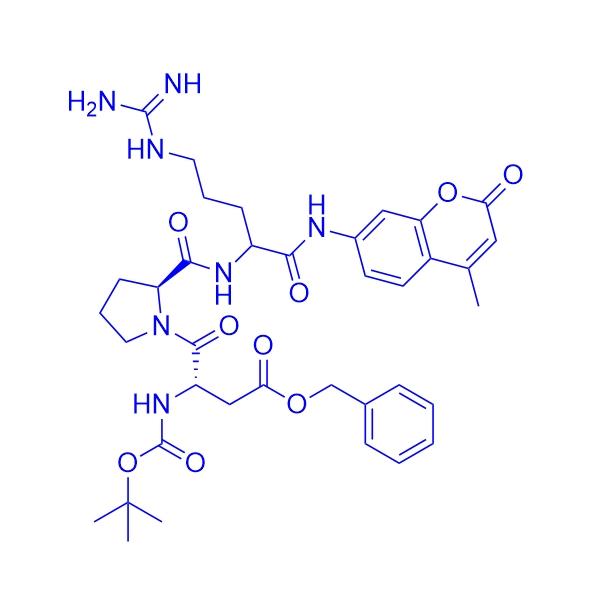 Boc-Asp(OBzl)-Pro-Arg-AMC 113866-00-5.png