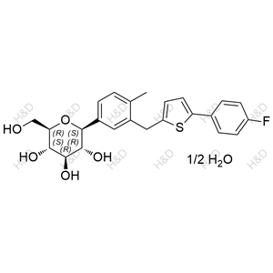 Canagliflozin Hemihydrate	卡格列凈半水合物	928672-86-0