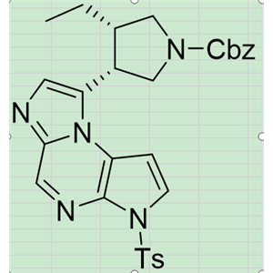 (3R,4S)-芐基 3-乙基 -4-(3-對甲苯磺?；?-3A,9A-二氫-3H-咪唑并 [1,2-A]吡咯并[2,3-E]吡嗪 -8-基)吡咯烷- 1-羧酸鹽