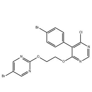 5-(4-溴苯基)-4-(2-[(5-溴嘧啶-2-基)氧基]乙氧基)-6-氯嘧啶 1642873-05-9