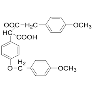 2-(4-甲氧基芐氧羰基)-2-[4-(4-甲氧基芐氧基)苯基]乙酸