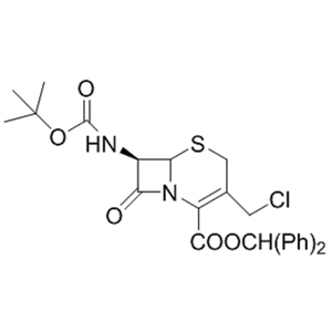 7β-叔丁氧羰基氨基-3-氯甲基-3-頭孢烯-4-羧酸二苯甲酯