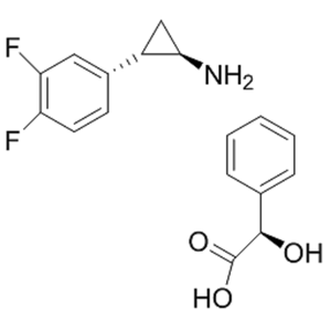 (1R,2S)-2-(3,4-二氟苯基)環(huán)丙胺 (R)-扁桃酸鹽