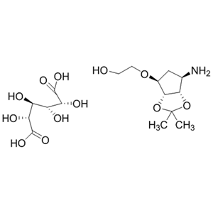 2-[[(3aR,4S,6R,6aS)-6-氨基四氫-2,2-二甲基-4H-環(huán)戊并-1,3-二惡茂-4-基]氧基]-乙醇?(2R,3R)-2,3-二羥基丁二酸鹽