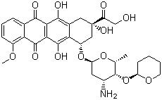 CAS 登錄號(hào)：72496-41-4, 吡柔比星