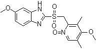 CAS 登錄號(hào)：158812-85-2, 6-甲氧基-2-[[(4-甲氧基-3,5-二甲基-1-氧代-2-吡啶基)甲基]磺酰基]-1H-苯并咪唑, 埃索美拉唑雜質(zhì) G