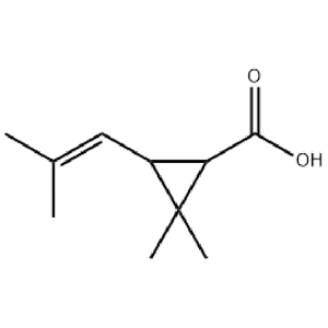 菊甲酸，10453-89-1，C10H16O2