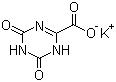 CAS 登錄號：2207-75-2, 氧嗪酸鉀, 1,4,5,6-四氫-4,6-二氧-1,3,5-三嗪-2-羧酸鉀