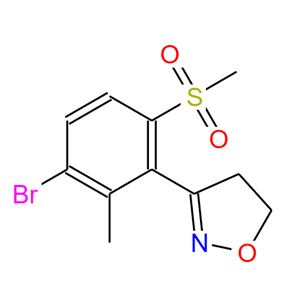 3-(3-溴-2-甲基-6-(甲基磺?；?苯基)-4,5-二氫異惡唑