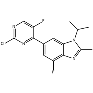 6-(2-氯-5-氟-嘧啶-4-基)-4-氟-1-異丙基-2-甲基-1H-苯并咪唑