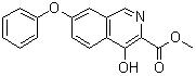 CAS 登錄號：1455091-10-7, 4-羥基-7-苯氧基-3-異喹啉羧酸甲酯