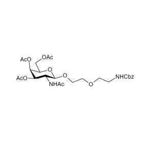 2-乙酰氨基-3,4,6-三-O-乙?；?1-O - [(N-CBZ基氨基乙氧基)乙氧基] -2-脫氧-B-D吡喃半乳糖