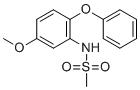 CAS 登錄號(hào)：123664-84-6, N-(5-甲氧基-2-苯氧基苯基)甲烷磺酰胺