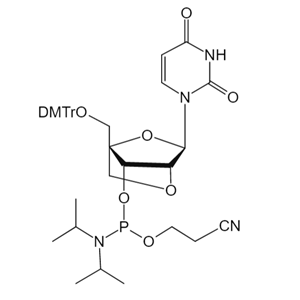 5'-O-DMTr-2'-O-4'-C-Locked-rU-3'-CE-Phosphoramidite