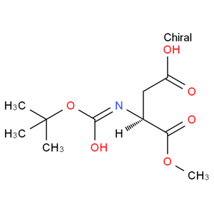 N-叔丁氧羰基-L-天門冬氨酸 1-甲酯