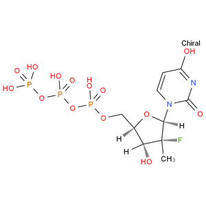 2'-deoxy-2'-α-fluoro-2'-β-C-methyl-U-TP