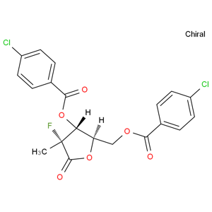 ((2R,3r,4r)-3-((4-氯苯甲?；?氧基)-4-氟-4-甲基-5-氧代四氫呋喃-2-基)甲基4-氯苯甲酸