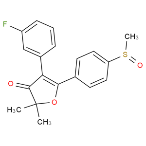 4-(3-氟苯基)-2,2-二甲基-5-(4-(甲基亞硫?；?苯基) -3(2H)-呋喃酮